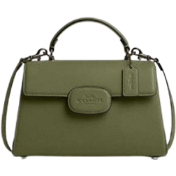 Coach Eliza Top Handle Bag - Smooth Leather/Gunmetal/Military Green