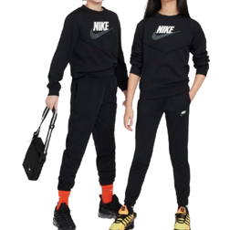 Nike Big Kid's Sportswear Tracksuit - Black/White/White (FD3090-010)