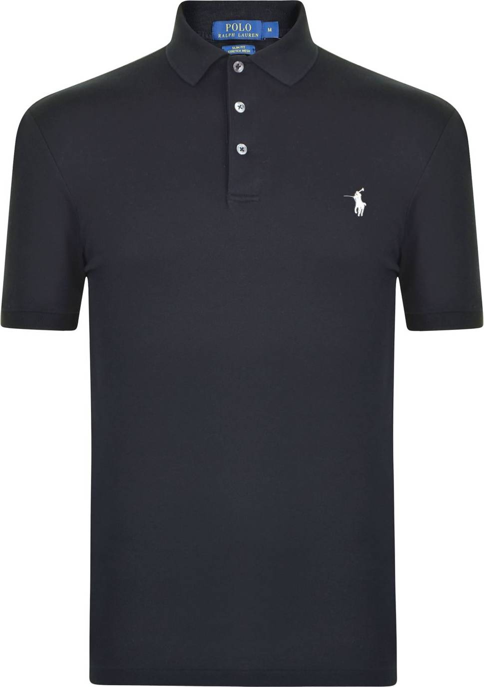 Polo Ralph Lauren Slim Fit Stretch Mesh Polo Shirt - Polo Black • Price