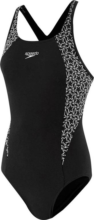 Speedo Boomstar Splice Flyback Swimsuit Black White • Price