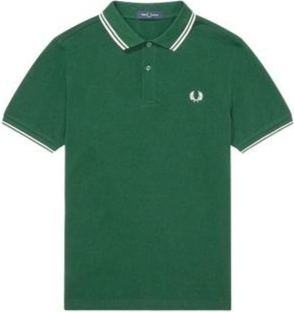 Fred Perry Twin Tipped Polo Shirt Ivy Snow White Price