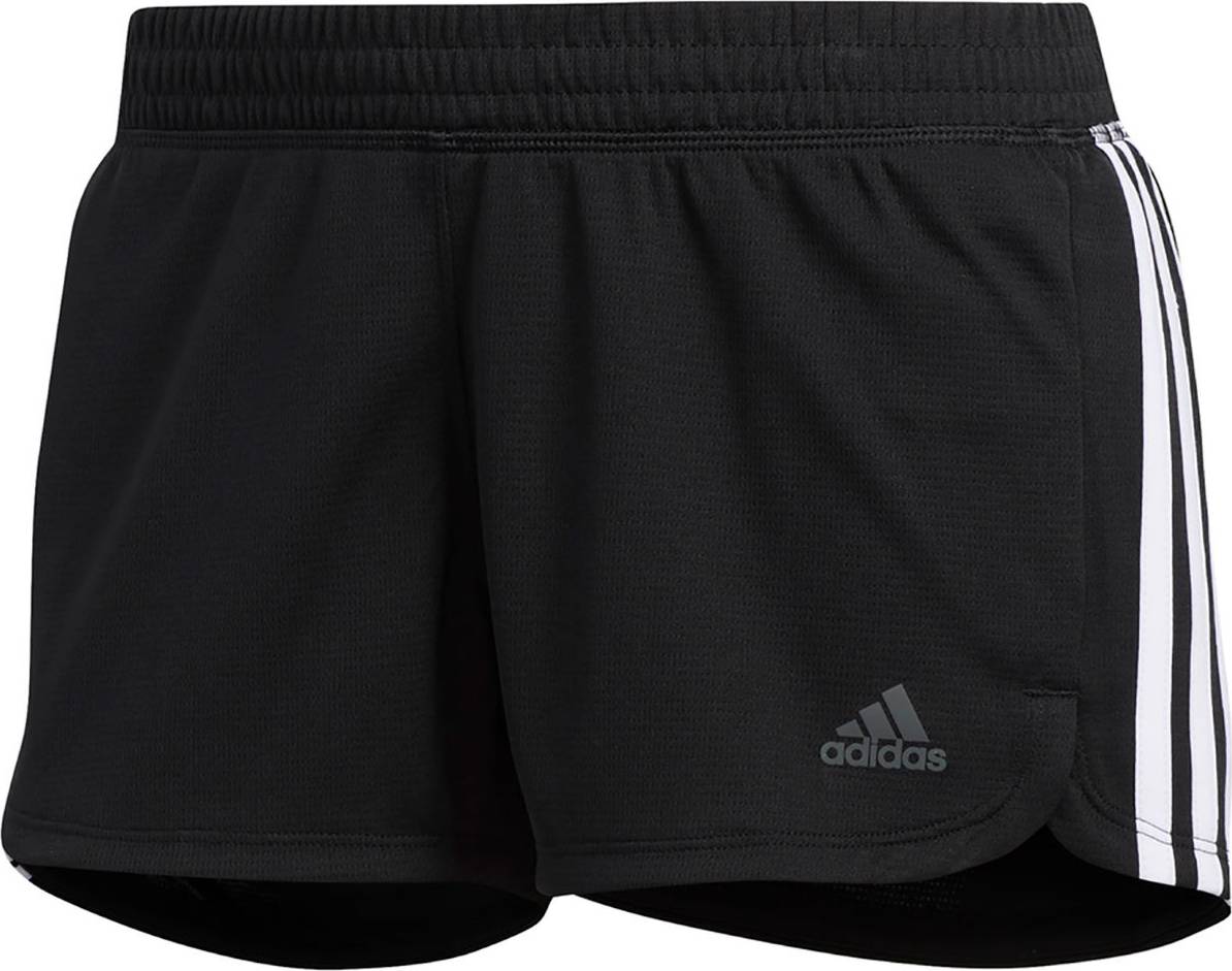 Adidas Pacer 3-Stripes Knit Short Women - Black/White • Price