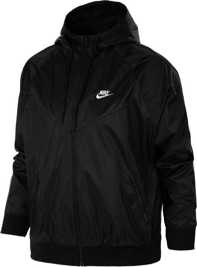 Nike Windrunner Hooded Jacket Men - Black/White • Price