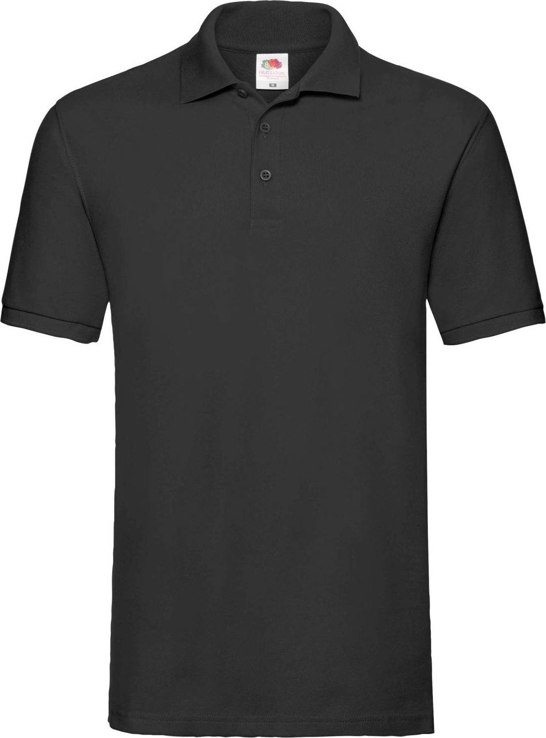 Fruit of the Loom Premium Polo Shirt - Black • Price