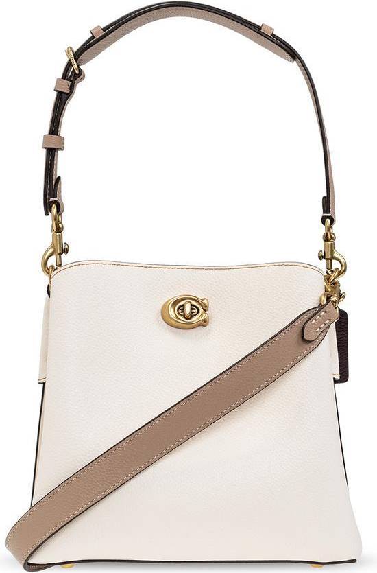 Coach Willow Colorblock Bucket Bag - Brass/Chalk Multi • Price