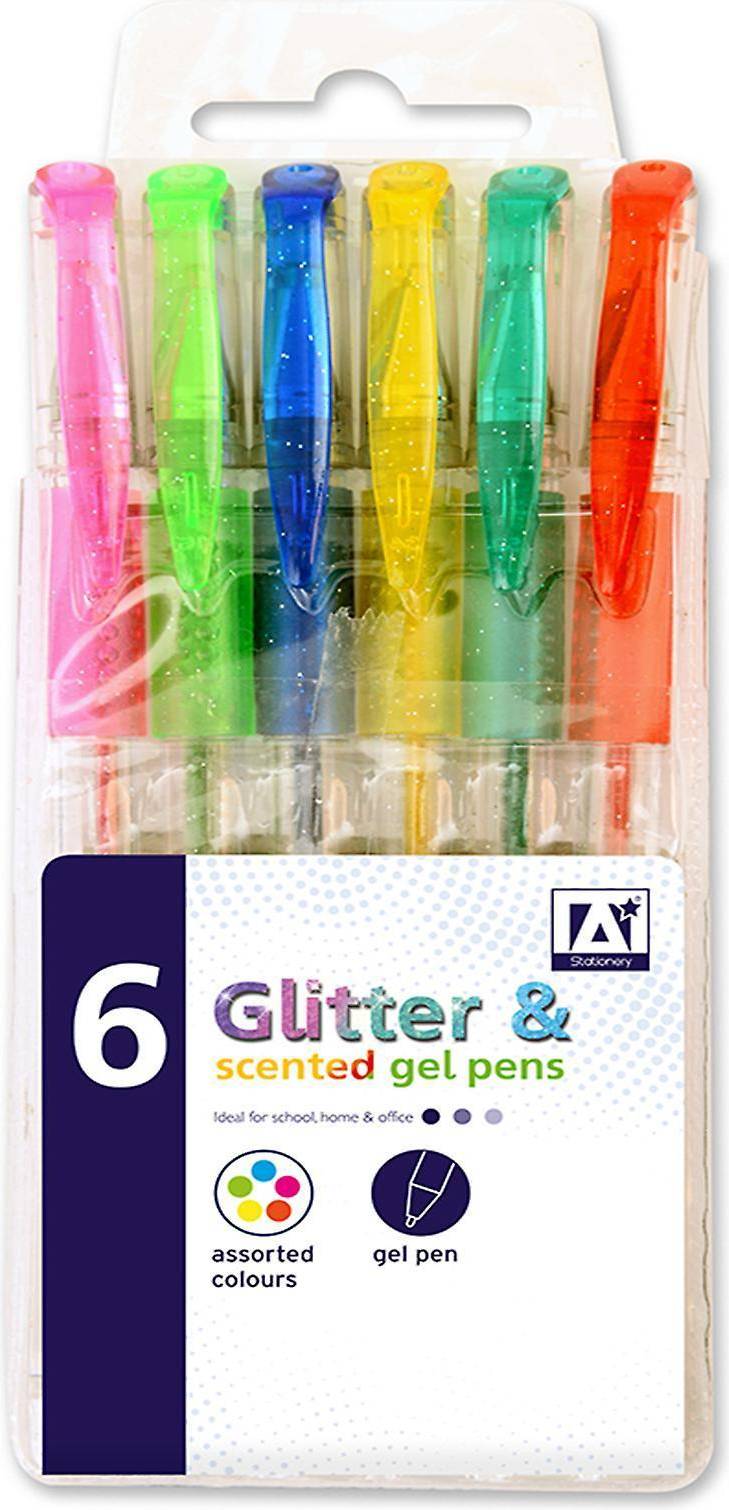 The Range 6 x Glitter And Scented Gel Pens • Price