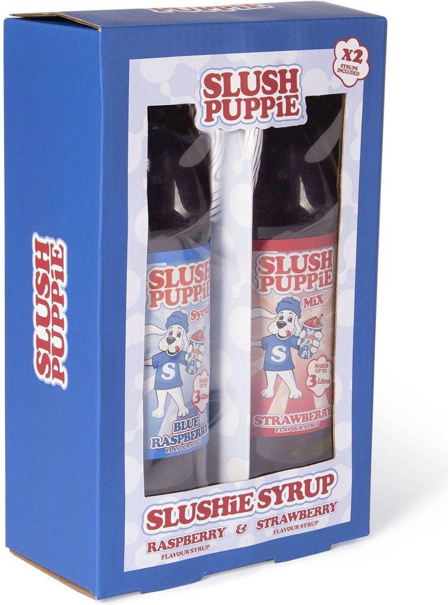 Slush Puppie Blue Raspberry And Strawberry Syrup 50cl 2pack • Price 5895