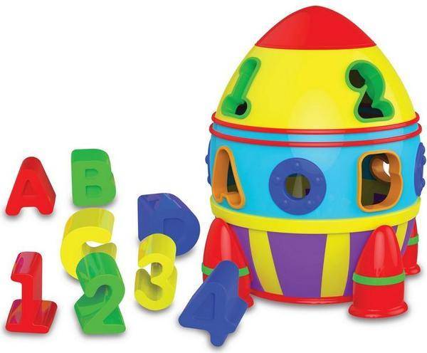 The Learning Journey Rocket Shape Sorter