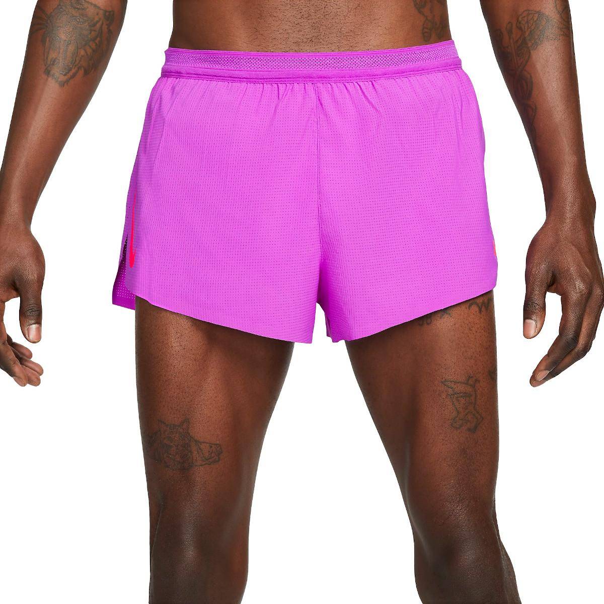 Nike Aeroswift 5cm Running Shorts Men Vivid Purple Bright Crimson