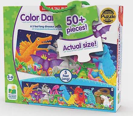 The Learning Journey Long & Tall Color Dancing Dinos 51 Pieces