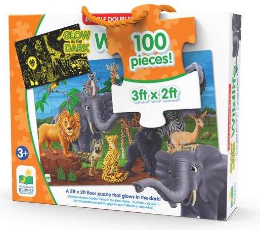 The Learning Journey Glow in the Dark & Wildlife 100 Pieces