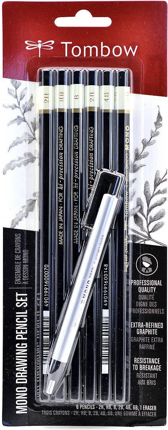 Tombow Mono Professional Drawing Pencils Assorted Combo Set Of With Mono Zero Eraser Price