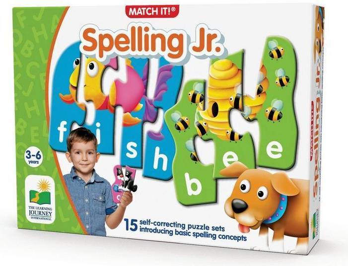 The Learning Journey Match It! 50-Piece Spelling Jr. Puzzle No Color 50