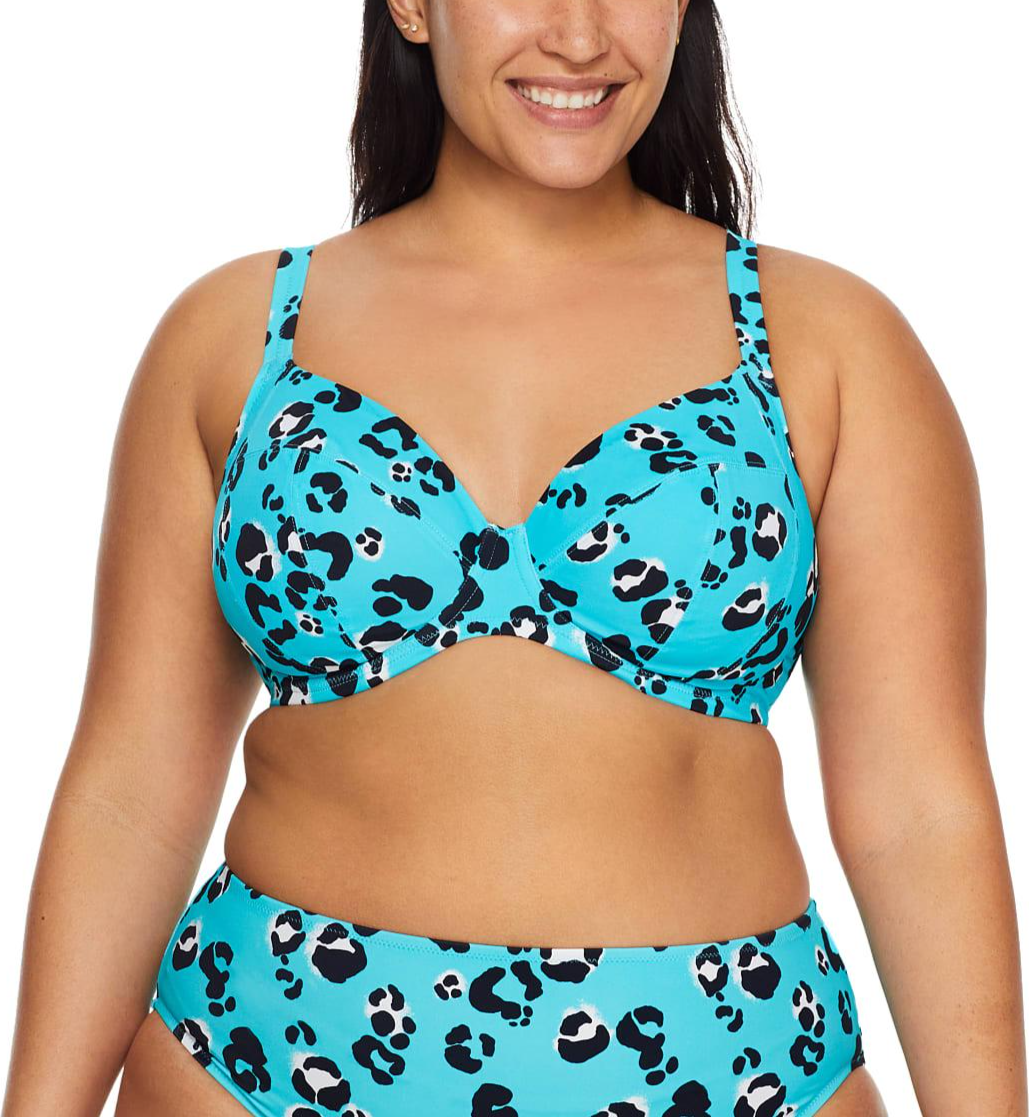 Elomi Plus Size Kotiya Plunge Underwire Bikini Top Lagoon • Price