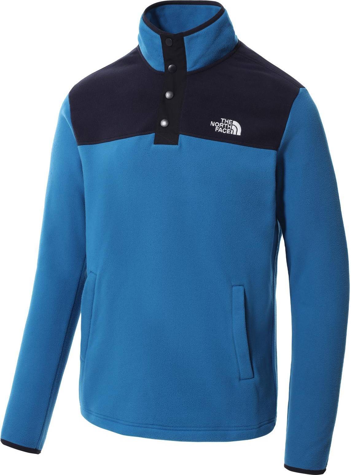 The North Face Men's Homesafe Snap Neck Fleece Pullover - Blue • Price