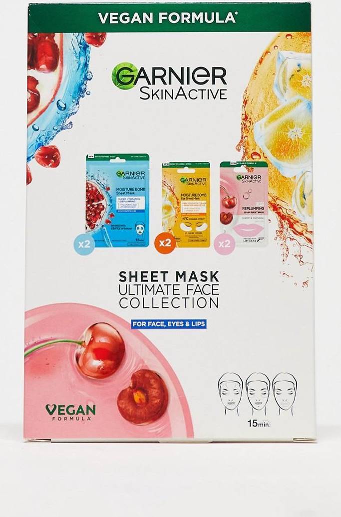 Garnier Skinactive Sheet Masks Ultimate Face Collection • Price