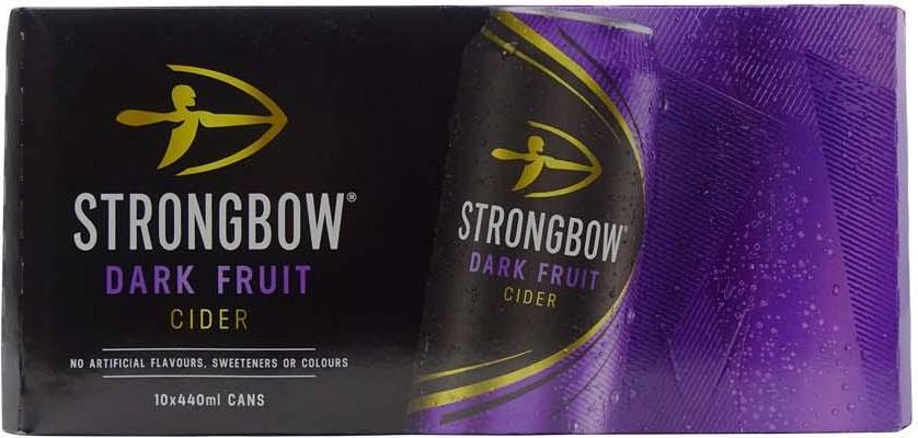 Strongbow Dark Fruit Cider 440ml Cans 10x440m • Price 7754