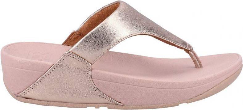 Fitflop Lulu Leather Toe-Post - Rose Gold • See price