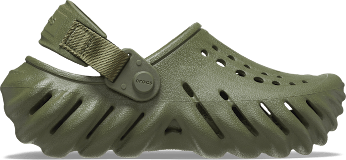 Crocs Kid's Echo Clogs - Army Green • Find prices