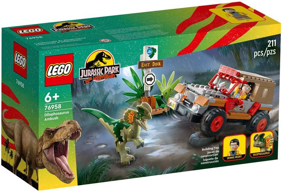 Lego Jurassic Park Dilophosaurus Ambush 76958 • Price