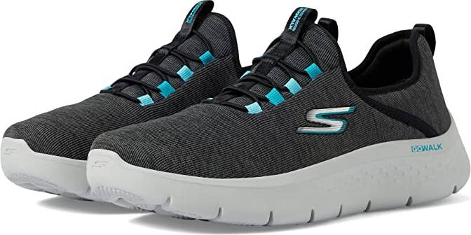 Skechers GO WALK FLEX-LUCY Ladies Slip-On Trainers Black: