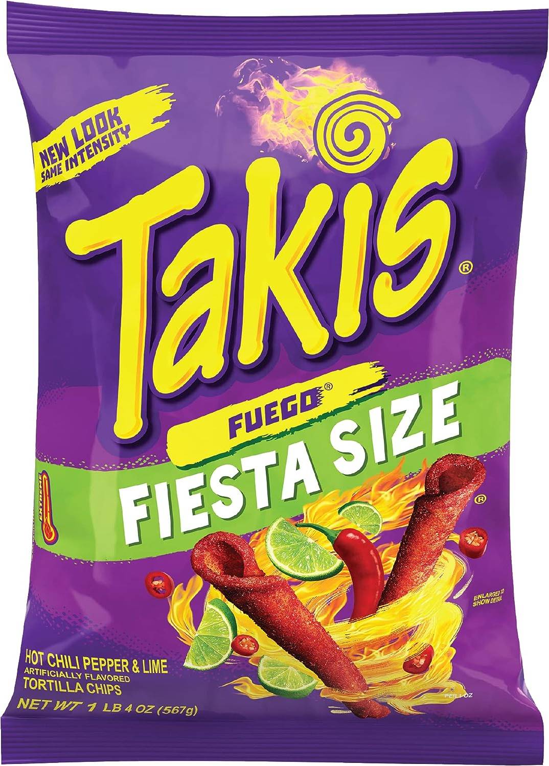 Takis Fuego Hot Chili Pepper And Lime Flavored Corn Snacks Chips 567g • Price 9193