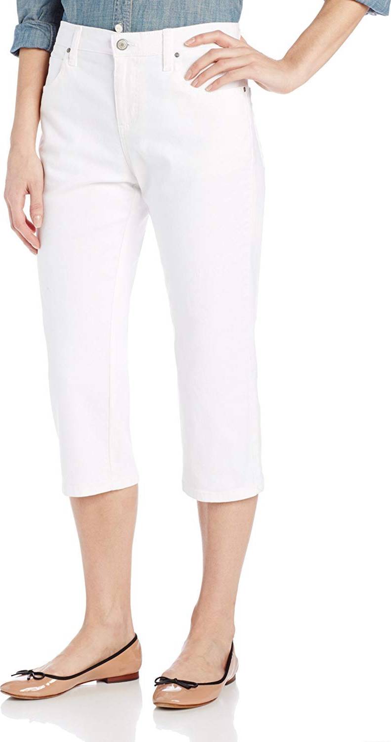 Lee Women's Relaxed Fit Capri Pant, White • Price