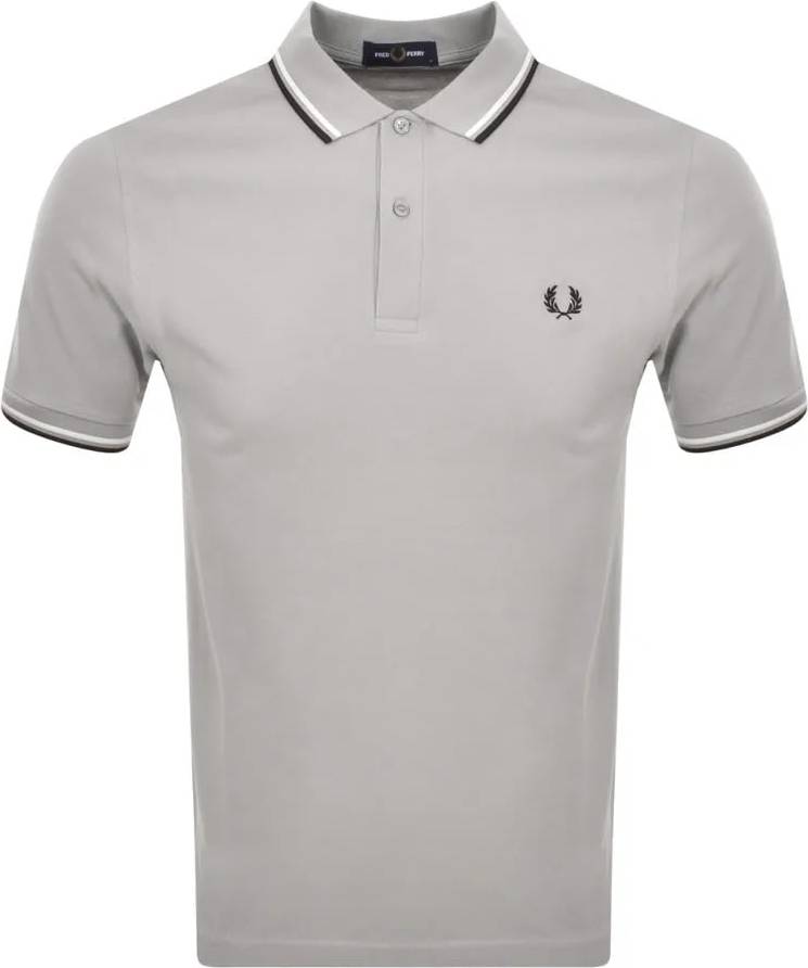 Fred Perry Twin Tipped Polo Shirt - Limestone/Black/Off White • Price