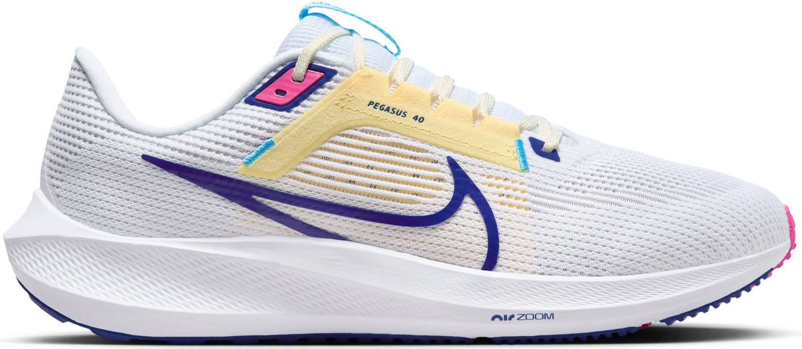 Nike Pegasus 40 M - White/Photon Dust/Fierce Pink/Deep Royal Blue