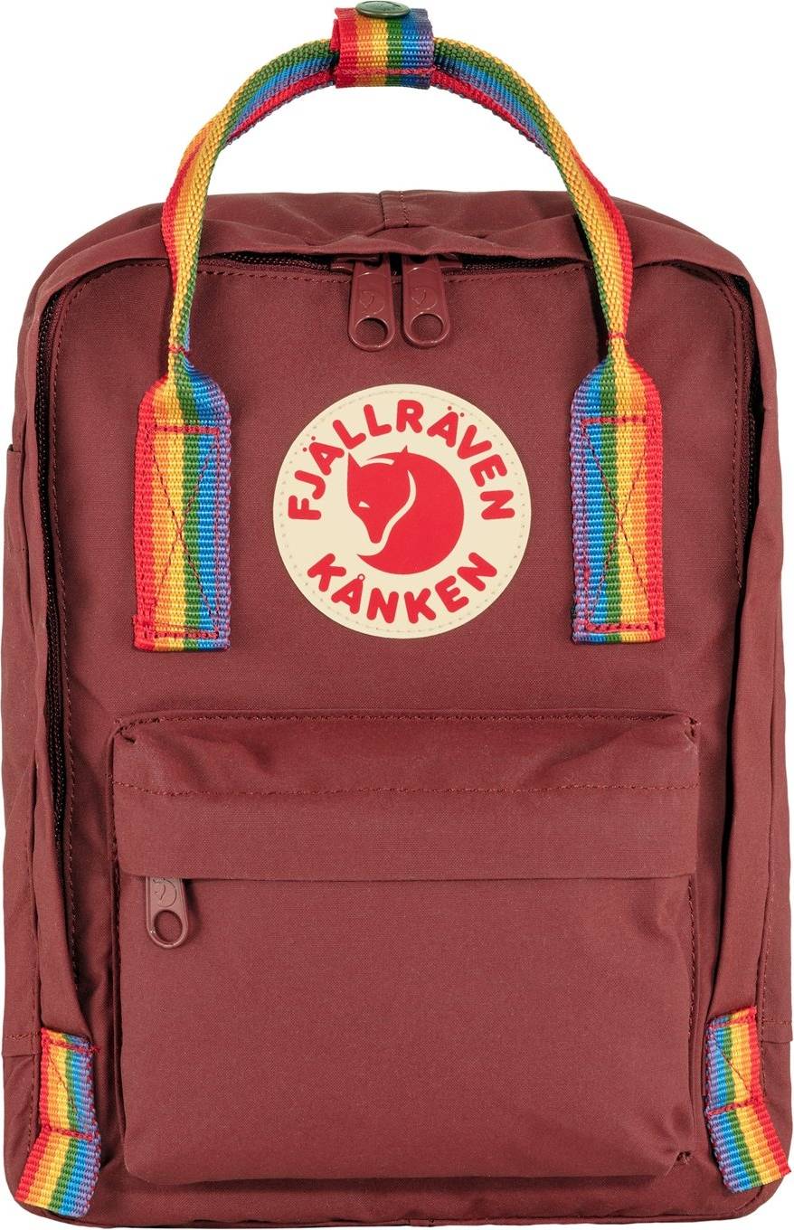 Fjällräven Kånken Rainbow Mini - Ox Red/Rainbow Pattern • Price