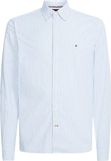 Tommy Hilfiger 1985 Collection Flex Striped Shirt - Copenhagen Blue ...