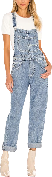 Free People We The Free Ziggy Denim Overalls - Powder Blue • Price