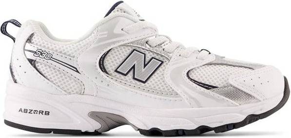 New Balance Little Kid's 530 Bungee - White with Natural Indigo ...