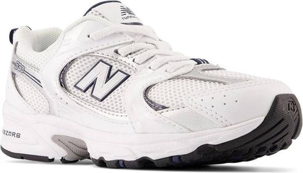 New Balance Little Kid's 530 Bungee - White with Natural Indigo ...