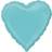 Amscan Foil Ballon Robin Egg Decorator Heart Standard XL Blue