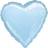 Amscan Foil Ballon Heart Standard Blue 10-pack