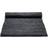 Rug Solid Leather Black 75x200cm