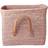 Rice Small Square Raffia Basket with Leather Handles