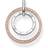 Thomas Sabo Circles Pavé Pendant - Rose Gold/Silver/White