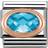 Nomination Composable Classic Link Charm - Silver/Rose Gold/Light Blue