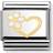 Nomination Composable Classic Link Heart with Flower Charm - Silver/Gold/White