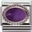 Nomination Composable Classic Link February Birthday Gift Charm - Silver/Amethyst