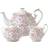 Royal Albert Rose Confetti Tea Set Serving 3pcs