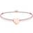 Thomas Sabo Little Secret Heart Bracelet - Rose Gold/Biege