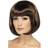 Smiffys Partyrama Wig Dark Brown