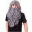 Bristol Wizard Wig & Beard Set Grey