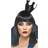 Smiffys Evil Queen Crown Black Glitter