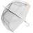 Soake Clear Dome Umbrella White (EDSCDW)