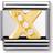 Nomination Composable Classic Link Letter X Charm - Silver/Gold/White