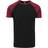 Urban Classics Raglan Contrast T-Shirt - Black/Burgundy